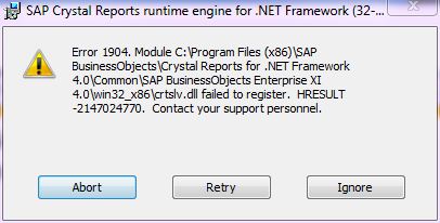 Sap crystal reports runtime engine for .net framework 4 x64 download
